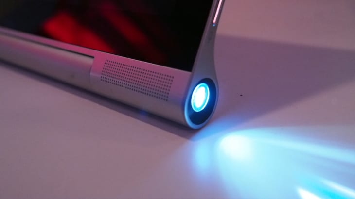 tablet with a built in projector