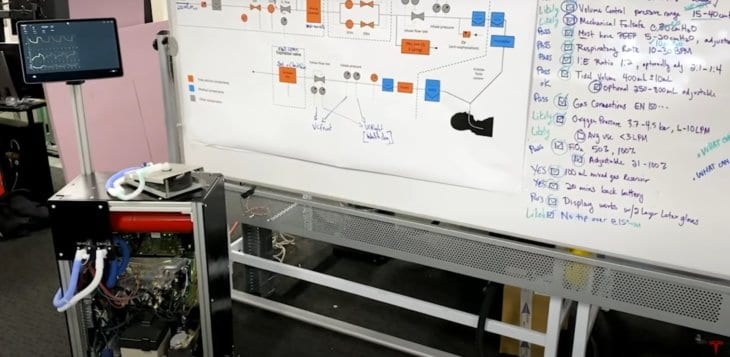 מכונת הנשמה מתוצרת חברת המכוניות טסלה