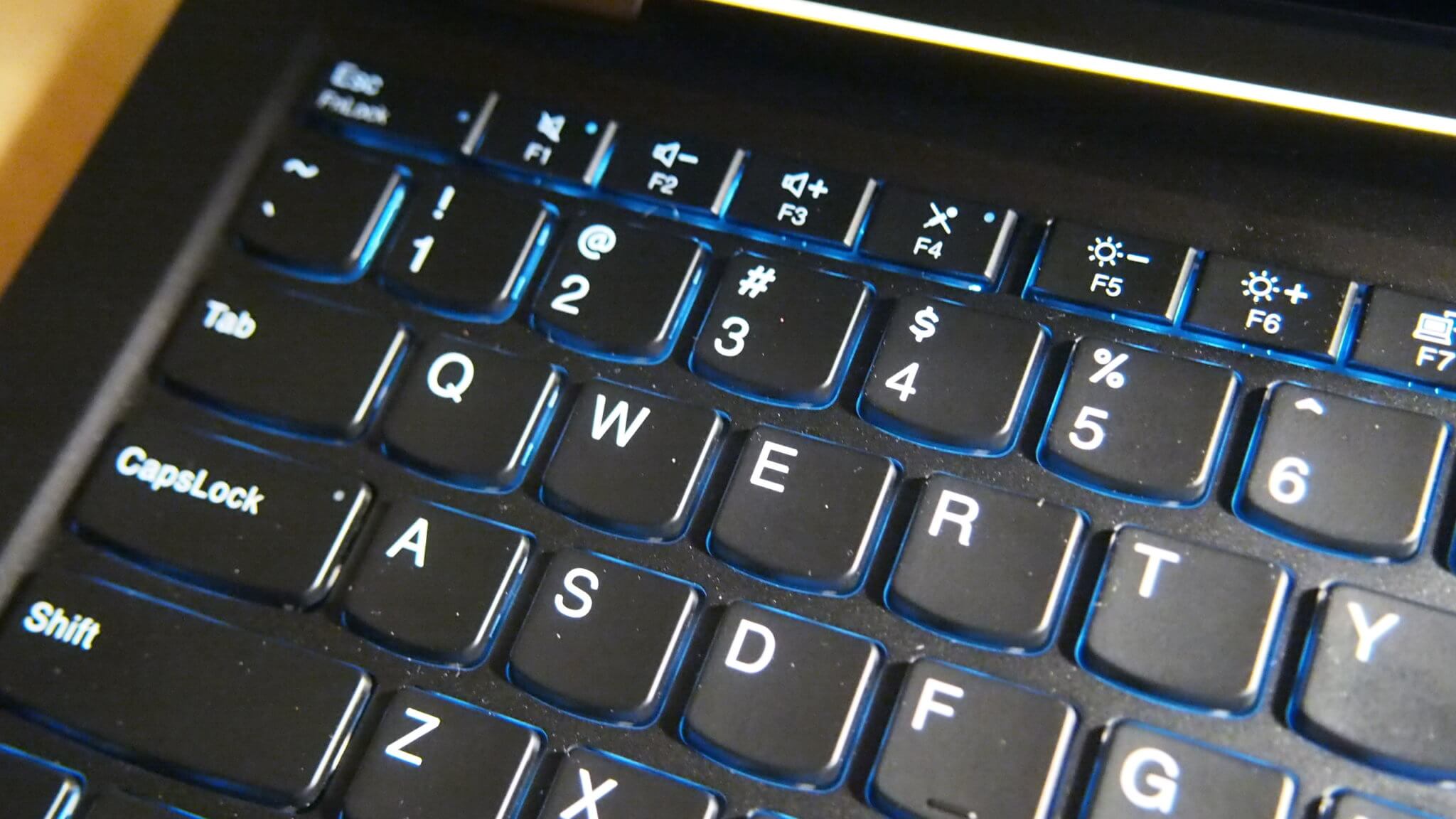 ThinkPad X13 Yoga keyboard