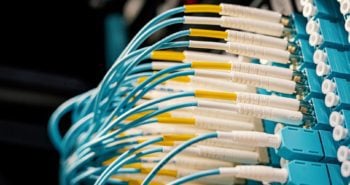 connected fc cables in modern data center