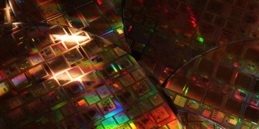 Silicon Wafers Etched Integrated Circuits